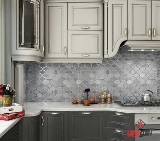 کاشی بین کابینتی طوسی با جذب رطوبت بسیار پایین