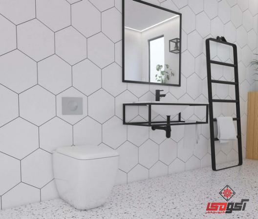 کاشی دستشویی کوچک ایرانی جدید با طرح های زیبا و مدرن