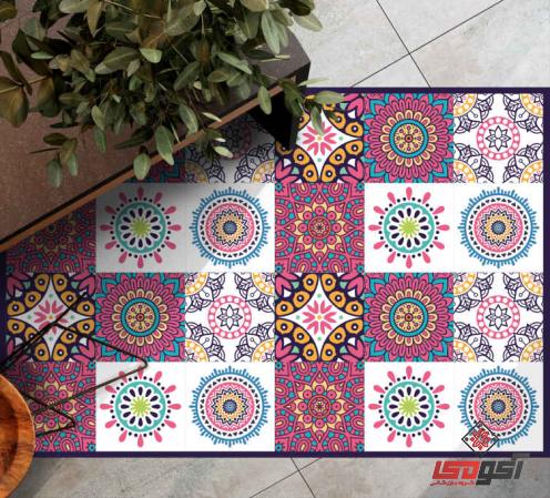 کاشی آشپزخانه گلدار با طراحی لوکس و لاکچری برای دکوراسیون