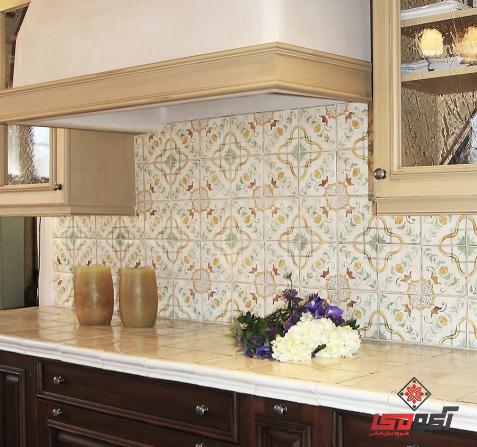 خرید کاشی بین کابینتی گلدار با استحکام و طول عمر بی نظیر
