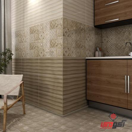 پخش بی واسطه کاشی آشپزخانه طرح کاغذ دیواری