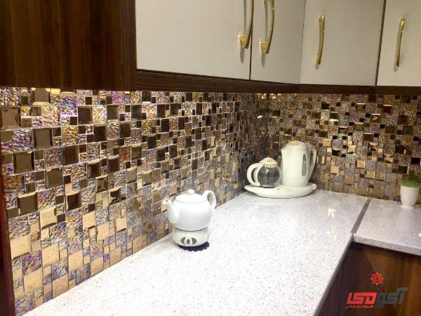 قیمت کاشی بین کابینتی طلایی انتخابی جذاب برای آشپزخانه