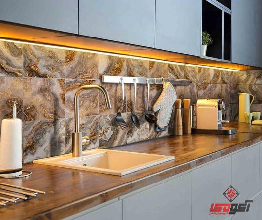 قیمت کاشی بین کابینتی آینه ای