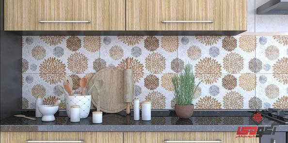 کاشی بین کابینت آشپزخانه