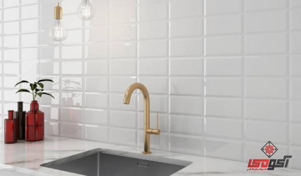 کاشی بین کابینتی سفید