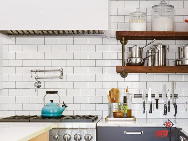 کاشی بین کابینتی چسبی سفید